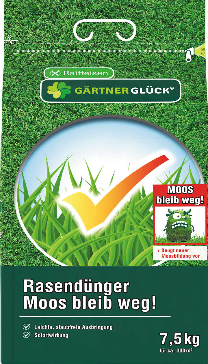 GÄRTNERGLÜCK Rasendünger „Moos bleib weg"